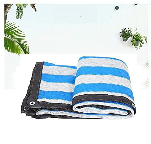XCYYBB Parasole per Protezione Solare al Rete Resistente ai Raggi UV Parasole Telo Coprente per Esterno con Occhielli Adatto per Patio Portico Protezione per Piscina Piante Fiori -Striscia 8×12m