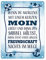 Metallschild in 15x20 cm mit lustigem Spruch zu Freundschaft - Moin Dekoration schönes Zitat Geschenk für beste Freunde Liebe Bindung Glück Norddeutsch maritim Anker Rettungsring