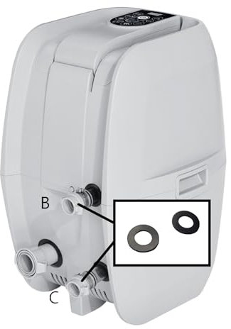 Upgrade Your Spa with HeadSeal.com Spares - Precision Crafted B + C Seal for Lay Z Spa Saluspa Airjet Heater Pumps, Ensuring Unmatched Performance and Durability