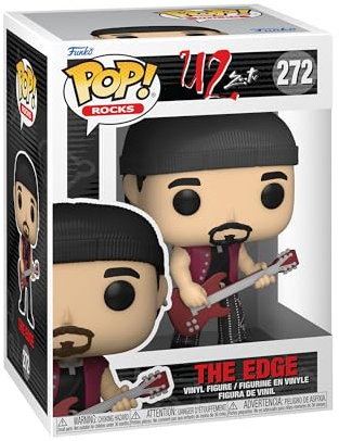 Funko Pop! Rocks: U2 - ZooTV - The Edge - Figura de Vinilo Coleccionable - Idea de Regalo- Mercancia Oficial - Juguetes para Niños y Adultos - Music Fans - Muñeco para Coleccionistas y Exposición