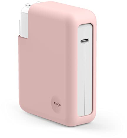 elago Ladegerät-Hülle für MacBook Pro 16 | Kompatibel mit MacBook Pro 16 M1-M4 (A3403/A3186/A2991/A2780/A2485, 2021-2024 )für 140-W-USB-C-Netzteil (Rosa)