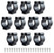 iSpchen 10 Stücke Angelrutenhalter Clips Rutenhalter für Wandmontage Angelruten Halter Organizer Wandhalter Rutenständer Angelrutenaufbewahrung klemme Set,17mm
