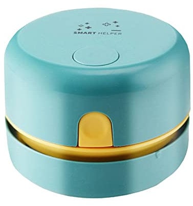 Mini Portable Desktop Dust Handheld Cordless Vacuum Cleaner, USB Charging Desktop Vacuum Desk Table Dust Cleaner Rechargeable for Laptop PC Keyboard Office House (Green)