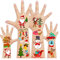 Acevegue 12 Blätter Weihnachten Tattoos Set, Tattoo Geschenke für Kinder, Party Decorations Weihnachtsassesoires Adventskalender Füllung