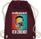Turnbeutel Rucksack - Nerd Geschenke - Ich hör dich nicht - Ich zocke! - Headset - Unisize - Bordeauxrot - zocker gamer gaming sporttasche geschenk nerdgeschenk zocke tasche geek höre sportbeutel
