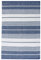 Asraie Handgewebter, gestreifter Flickenteppich, Baumwolle, wendbar, recycelte Baumwolle, für Wohnzimmer, Küche, Eingangsbereich, 5 x 91 cm, Marineblau und Weiß