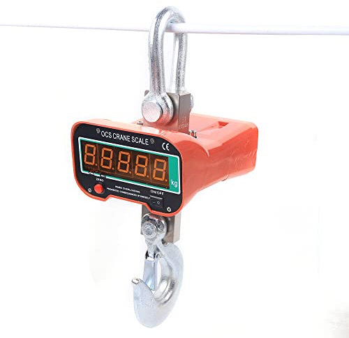 Bilancia per gru da 3000 kg con LED, 220 V, 3T digitale, bilancia industriale + telecomando
