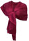 Sciarpa Elegante in Seta Scialle Foulard Coprispalle Stola Cerimonia Matrimonio (fucsia)
