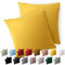 Blumtal Kissenbezug 65 x 65, 2 Stück - Oeko-TEX zert. Kissenbezüge 100% Mikrofaser in extra weich & waschmaschinenfest - Bezug Kissen 65x65 Gelb