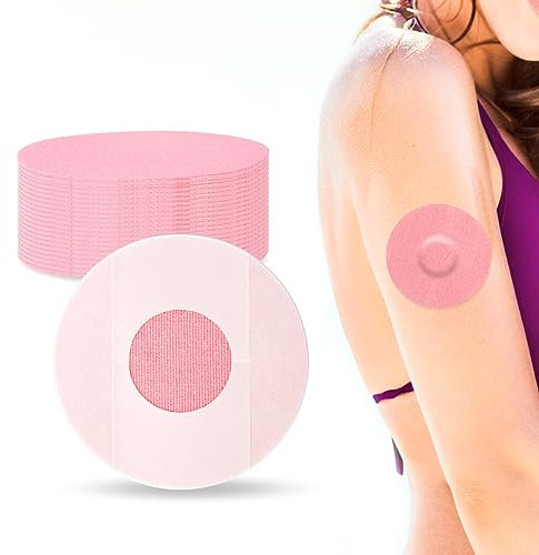 Freestyle-Libre-3-Pflaster, 20 Stück Libre 1, 2 & 3 Sensor Sticker, Wasserdicht und Langlebig Pflaster für Freestyle Libre 1 & 2, Dünnfilm Einfach zu Verwenden von YOUSHARES (20 Stück, Rosa)