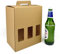 EVG Evergreen Goods 500ml Beer Bottle Carrier Box (10 Boxes) | Holds 6 Bottles or Cans - 3 Display Windows | Durable Cardboard Holder for Beer, Ale, Cider | Ideal for Home Brew, Gifts