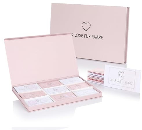 FunX Losbox für Paare - Lose voller Überraschungen, Leidenschaft und Verführungen - Erotische Geschenkidee zum Jahrestag, Geburtstag oder Valentinstag für Frauen und Männer