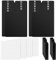 Skyygemm 100 Pcs CD and DVD Dividers with Tabs 5 x 5.5 Inch Compact Black Comic Book Disc Dividers Vinyl CD Storage File Guides Polypropylene Plastic Organizer with Letter Alphabet Label Stickers