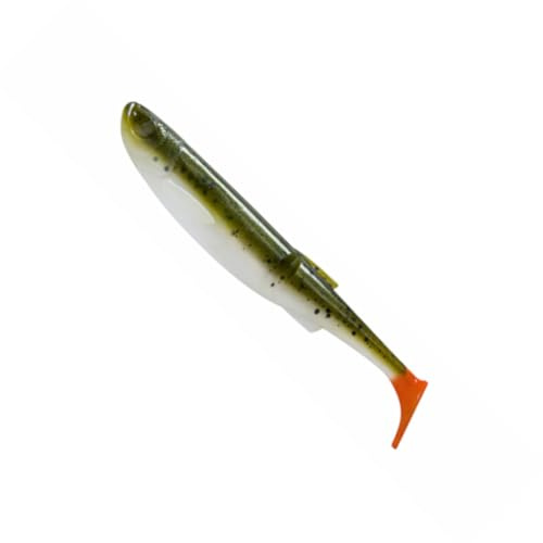 Savage Gear Craft Bleak Clam - Gummifische, Farbe:Olive Hot Orange, Länge/Gewicht/Packungsinhalt:8.5cm / 4.2g / 5 Stück