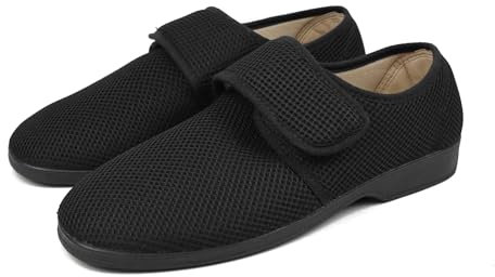 Zapatillas de Casa Hombre Verano Primavera, Zapatos Cómodas Rejilla Cuña Multicolor, Suela Caucho Talla 39-46 Made In Spain (Negro, Sistema tallas calzado EU, Adulto, Hombre, Números, mediano, 46)