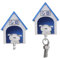OULIGET Mini-Schlüsselanhänger für Hundehütte, Wandmontage, für Zuhause, Wohnzimmer, Dekoration, ungewöhnliches Geschenk, 2 Stück
