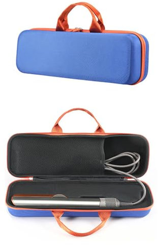 EUGOOCX Custodia rigida da viaggio per asciugacapelli Dyson Airstrait, custodia protettiva portatile per piastre per capelli (Blu)