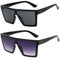 FUIPVGI 2 Paar Flat Top Oversized Sonnenbrille Vintage Sonnenbrille Quadratische Sonnenbrille für Damen Herren 70er Jahre Sonnenbrille Shades Steampunk Sonnenbrille für Outdoor-Aktivitäten Party, 2