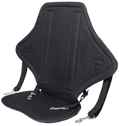 eurNhrN Kayak Seat with Back Support Nylon Adjustable Canoe Seat with Snap Hooks Detachable Reusable Paddle Board Seat Kayak Accessories Outdoor Items