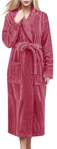 Peignoir Homme et Femme - Peignoir en Tissu Éponge Absorbant Mariage Bridesmaid Peignoir Absorbant et Confortable Robes de Chambre Soie Kimono Longue Robe de Chambre Idée Cadeau Femme