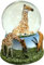 Schneekugel Giraffe und Freunde, 65 mm