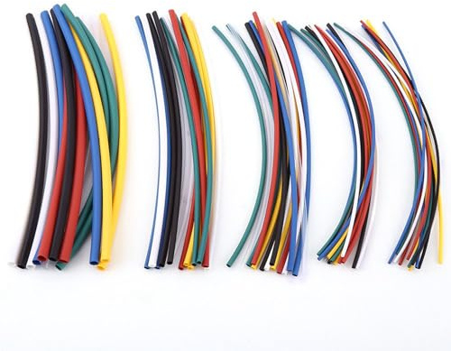 Manchons de Tube Rétractables Ignifuges, 70 Pièces Manchon de Câble D'enveloppe de Gaine Thermorétractable pour la Réparation de Voiture