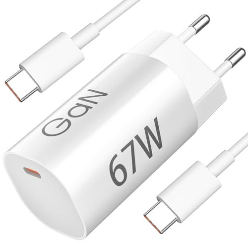 67W Chargeur Rapide USB C pour Xiaomi 14T 13T 13 Lite Pad 7 Pro,USB C Chargeur Secteur avec GaN Tech Chargeur Turbo 6A Câble Typ C 1m pour Xiaomi Redmi Note 14 13 12 11 Pro 14s 14c POCO X7 M7 X6 M6Pro