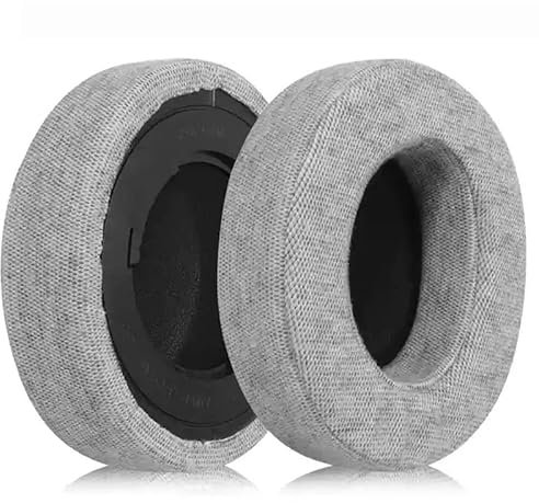 Kraken V2 Pro Ersatz-Ohrpolster, kompatibel mit Razer Kraken 7.1 V2 Pro Gaming-Kopfhörern, graue Baumwolle, oval