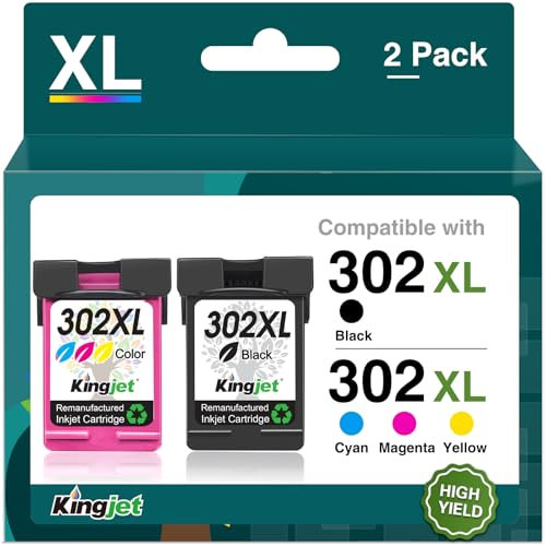 KINGJET 302 XL Wiederaufbereitet Druckerpatronen Multipack