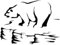 ZCHZCS Car Sticker 17.5CM*13.1CM Polar Bear Decorative Car Sticker Vinyl Decal Car Trunk Originality Black/Silver