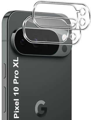 Lutree für Google Pixel 10 Pro XL für Panzerglas Kameraschutz, 2 Stück 9H Härte Anti- Kratzer Linse Schutzglas, HD Hinten Kameraschutz Displayschutz