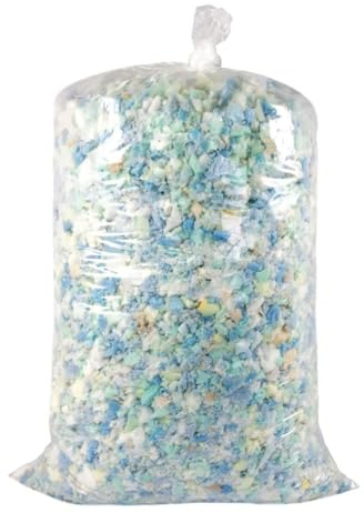 TT ThreadTrade Shredded Foam Crumbs, Breathable And Durable, Plush Filling, Soft And Comfortable Filler, Long Time Use, Ideal Use On Beanbag Chairs, Pet Beds, Cushions (3kg)