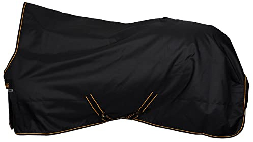 Bucas Irish Tunout light Weidedecke 165 cm 50 Gramm schwarz gold wasserdicht atmungsaktiv