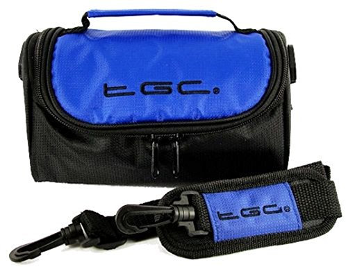 Dreamy Blue & Black Carry Case Bag for Panasonic HX-WA2 Active HD Camcorder
