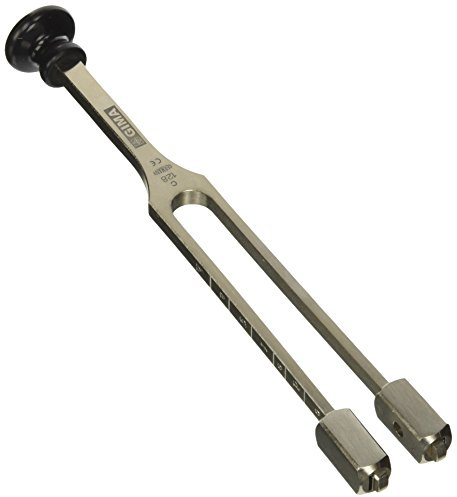 GIMA - Stimmgabel für Hals/Nase, LUCAE - 85 g einstellbar von c128 bis h240 mit Fuß, 31246