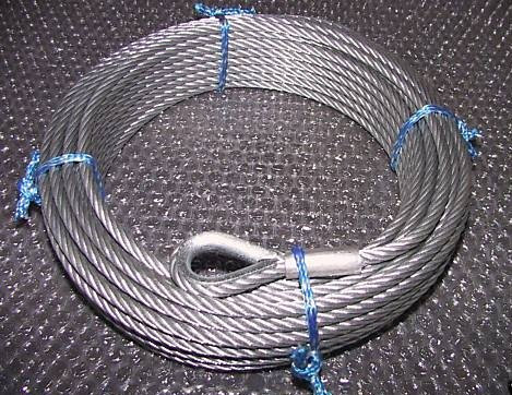WAMO Drahtseil 7 mm - 20 Meter lang, Silber