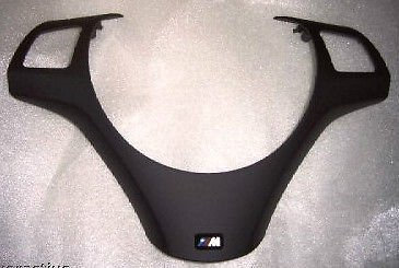 Original BMW Lenkrad AbdeckungBlende M schwarz Multifunktion 1er E81/E82/E87/E88 LCI, 3er E90/E91/E92/E93 LCI, X1 E84 32307845527