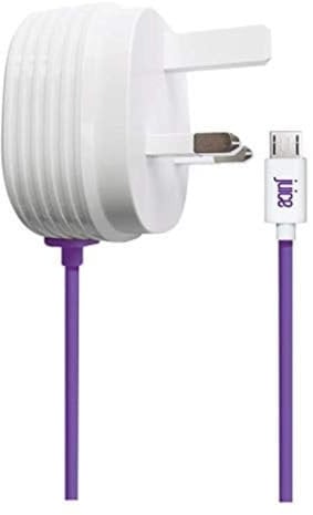 JUICE Micro USB Powerful Mains Charger for use with compatible Blackberry, Samsung & HTC Mobiles & Tablets, 2.1 Amp