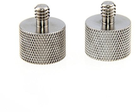 CAMVATE Thread Adapter Microphone Stand 5/8-27 Female to 1/4-20 Male fr Camera Monitor