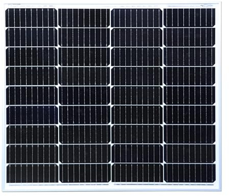 Lowenergie 80W Mono Solar Panel Premium Quality PV Photo-Voltaic Panel. Ideal for Caravans, Boats, Gardens, Camping & Motorhomes.