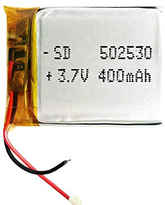 Batterie 502530 LiPo 3.7V 400mAh 1.48Wh 1S 5C Liter Energy Battery pour l'électronique Rechargeable Téléphone Portable Smartwatch GPS - Ne Convient Pas à la Radiocommande 42x20x5mm (400mAh|502040)