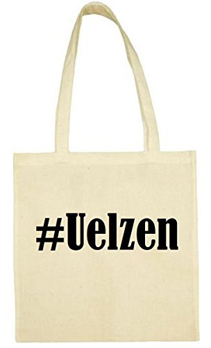 Reifen-Markt Tasche #Uelzen Größe 38x42 Farbe Natur Druck Schwarz