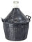 AMBROSIO ITALY Weinballon Gärballon Flasche Glasballon Glasgärballon + Kunststoffkorb 7 Größen (25 Liter)