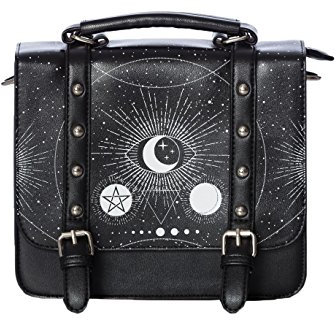 Banned Alternative Cosmic Unisex Umhängetasche schwarz