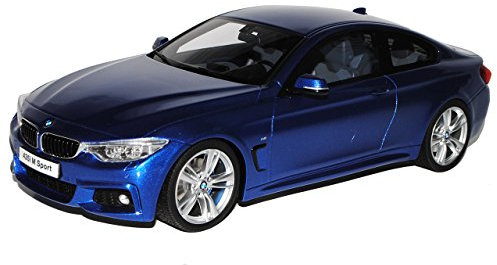 B*M*W 4er M435i Sport Coupe Blau Nr 027 Ab 2013 1/18 GT Spirit Modell Auto mit individiuellem Wunschkennzeichen