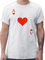 T-Shirt Herren - & Fasching - Herz Ass Kartenspiel Karneval Kostüm I Ace of Hearts - XL - Weiß - kartenspieler Shirt faschingsshirt Faschings a Tshirt Faschings-t-Shirt Karnevals Karten Shirts