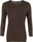 WearAll Ladies Long Sleeve T-Shirt Top Womens Plus Size - Brown 18