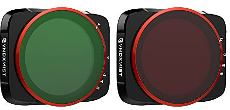 Freewell Variabler ND (Mist Edition) 2–5 Stop, 6–9 Stop, 2 Stück VND Filter Kompatibel mit Air 2S Drone