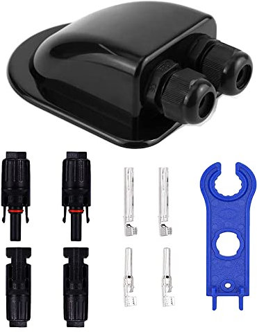 HUAZIZ 2 Pcs Pssacavo per Tetto, IP68 Impermeabile Doppio Cavo di Ingresso Resistente Agli Agenti Atmosferici, Passacavo ABS, Cavo di Ingresso a Doppio Cavo in ABS,per Camper Caravan Barca Solare