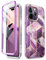 i-Blason Glitzer Hülle für iPhone 14 Pro Max (6.7‘’) Handyhülle 360 Grad Case Bumper Schutzhülle Cover [Cosmo] mit Displayschutz 2022 Ausgabe (Lila)